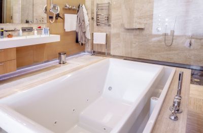 Refinished Bathtub with Accessories
